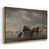 Toile avec cadre flottant or