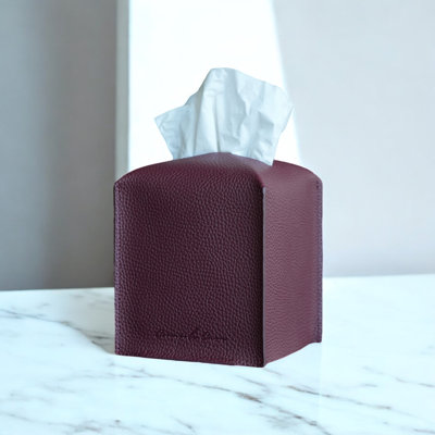 Modern PU Leather Tissue Box Cover