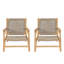 Fauteuils club d'extérieur en bois d'acacia Sierra-348019143