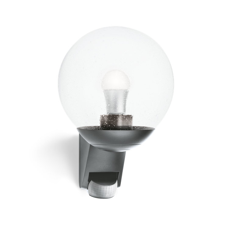 Classic Outdoor Globe Wall Light L 585 S with Motion Sensor E27 Flush Mount