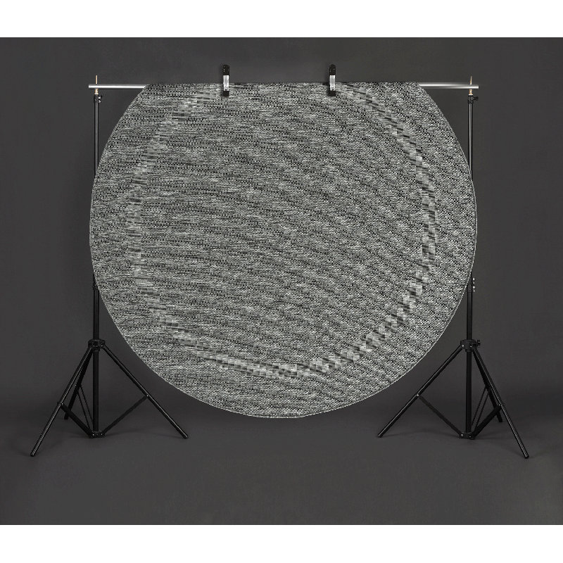 Bjarne Anthracite Rug, Round 160cm