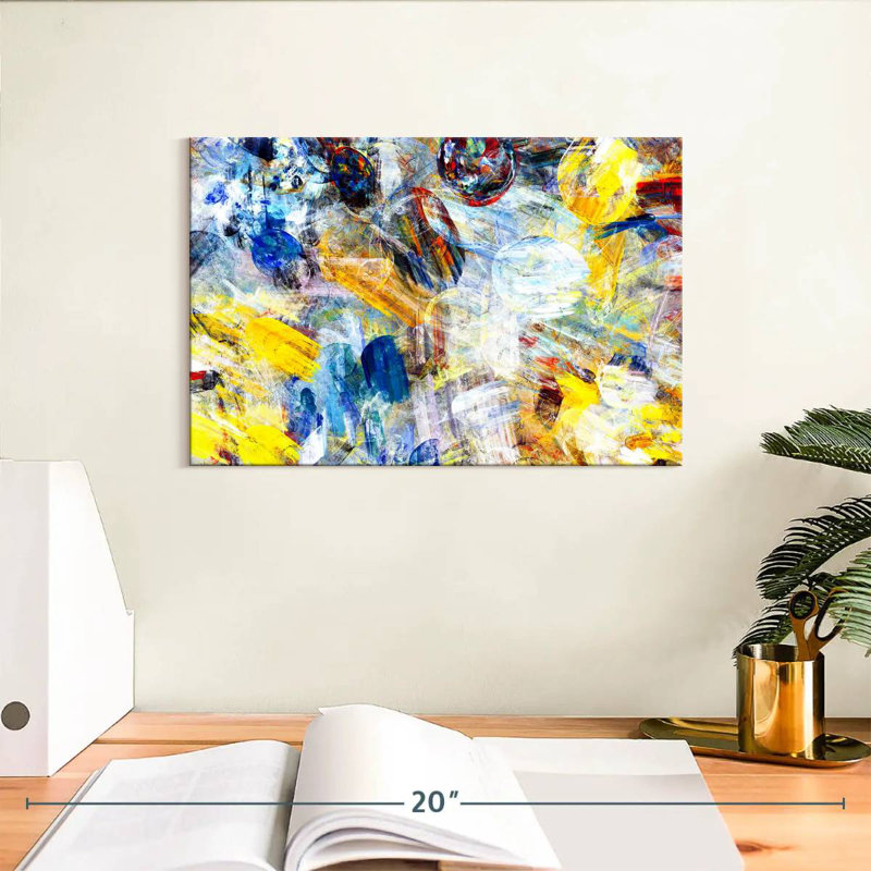 Avery lumineux abstrait, H 8 po x l 12 po