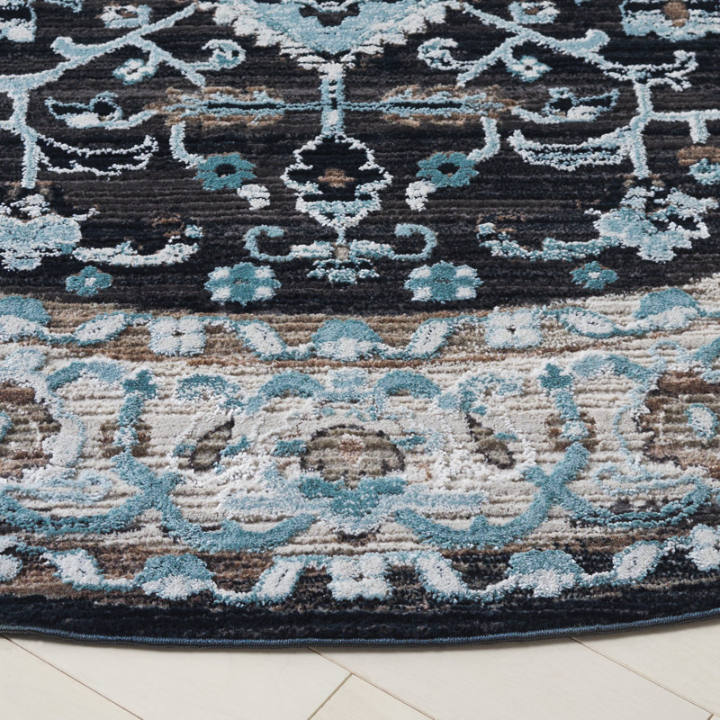 Mayflower Performance Oriental Rug, Round 6'7"