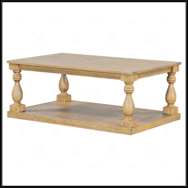 Table basse rétro, Brun