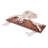 Cotton Macrame And Brown Pine Swing With Brass Hooks, "Caribbean Breeze" Dakota Fields Corantin Wood 57'' Brown/Beige DIY Swing Set Kit with Mounting Hangers