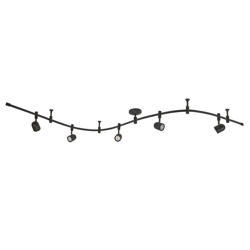 Flex Track 5-Light LED Track, Bronze