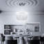 Plafonnier encastré avec lustre moderne en cristal moderne à DEL à intensité variable pour le salon, la salle à manger et la chambre à coucher