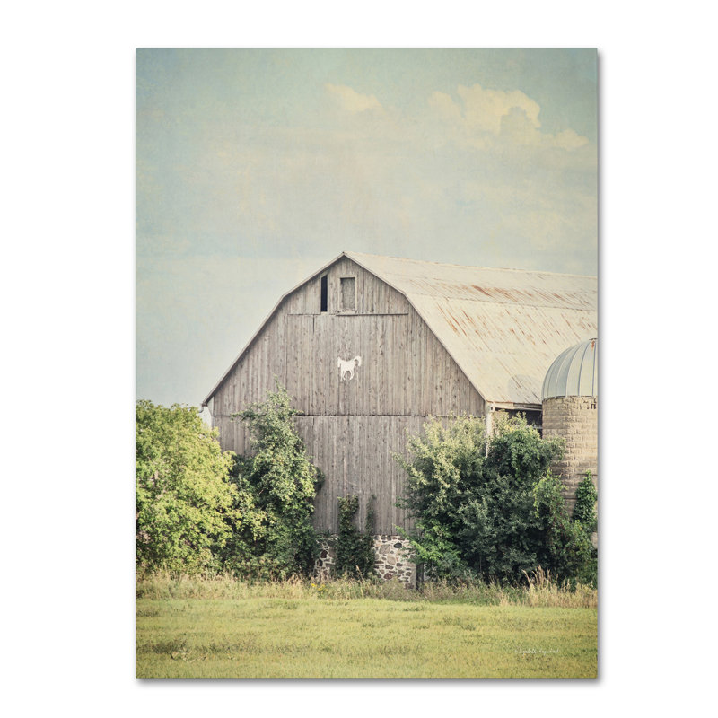 Late Summer Barn II Rustic Canvas Wall Art