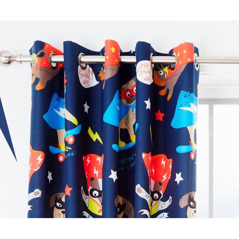 Super Dog Eyelet Sheer Curtains