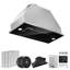 Hotte encastrable convertible en acier inoxydable 36 "600 CFM VIKIO avec filtre à chicane-111068485