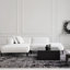 Abrienne Soft Shiny Modern Black/Grey Rug-46596712