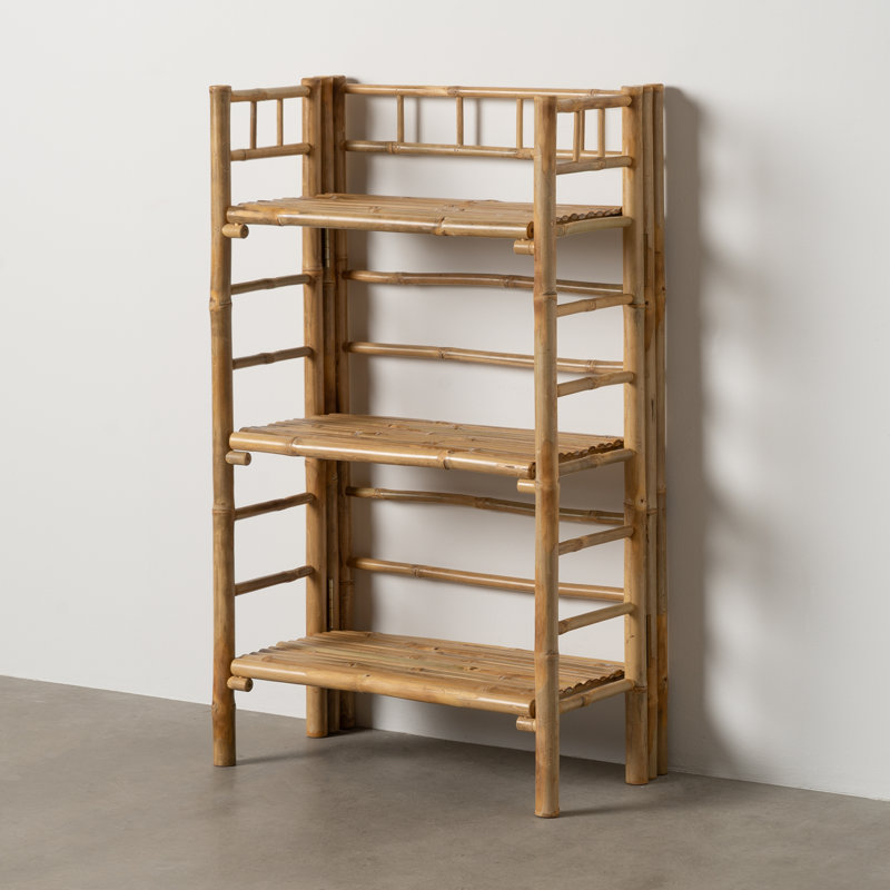 61cm W Bamboo / Rattan Shelving Unit