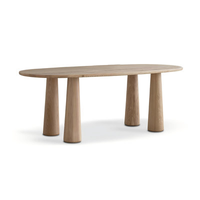 Oval Solid Wood Dining Table