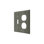 Deltana SWP4762U5 Switch Plate, Single Switch/Double Outlet in Antique Brass