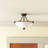 Besir Glass Semi Flush Mount