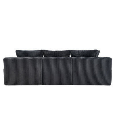 3 Seater Corduroy Sofa