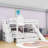 2 Drawers Bunk Bed with Storage Stairs, Slide and Shelves-1947835928-2001035199