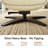 360° Swivel Genuine Leather Recliner Chair with Ottoman, Adjustable Backrest Accent Chair for Living Room-976074835