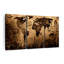 «Old Landmark World Map», reproduction sur toile-1876263860