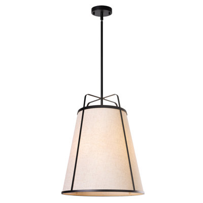 Dimmable Linen 3-Light Pendant