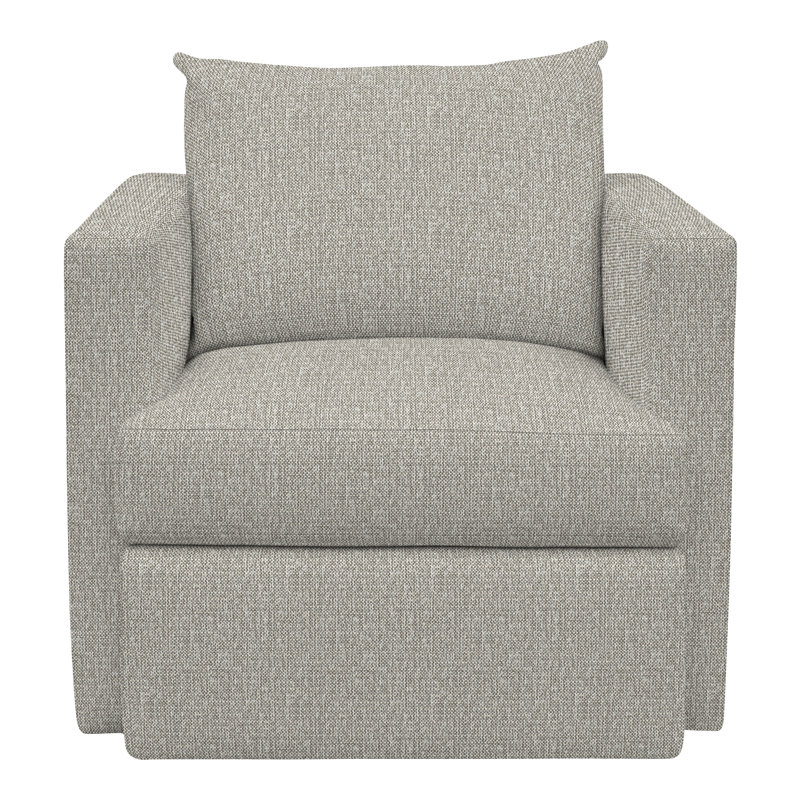 Emory Swivel Armchair, Tarbee Pebble