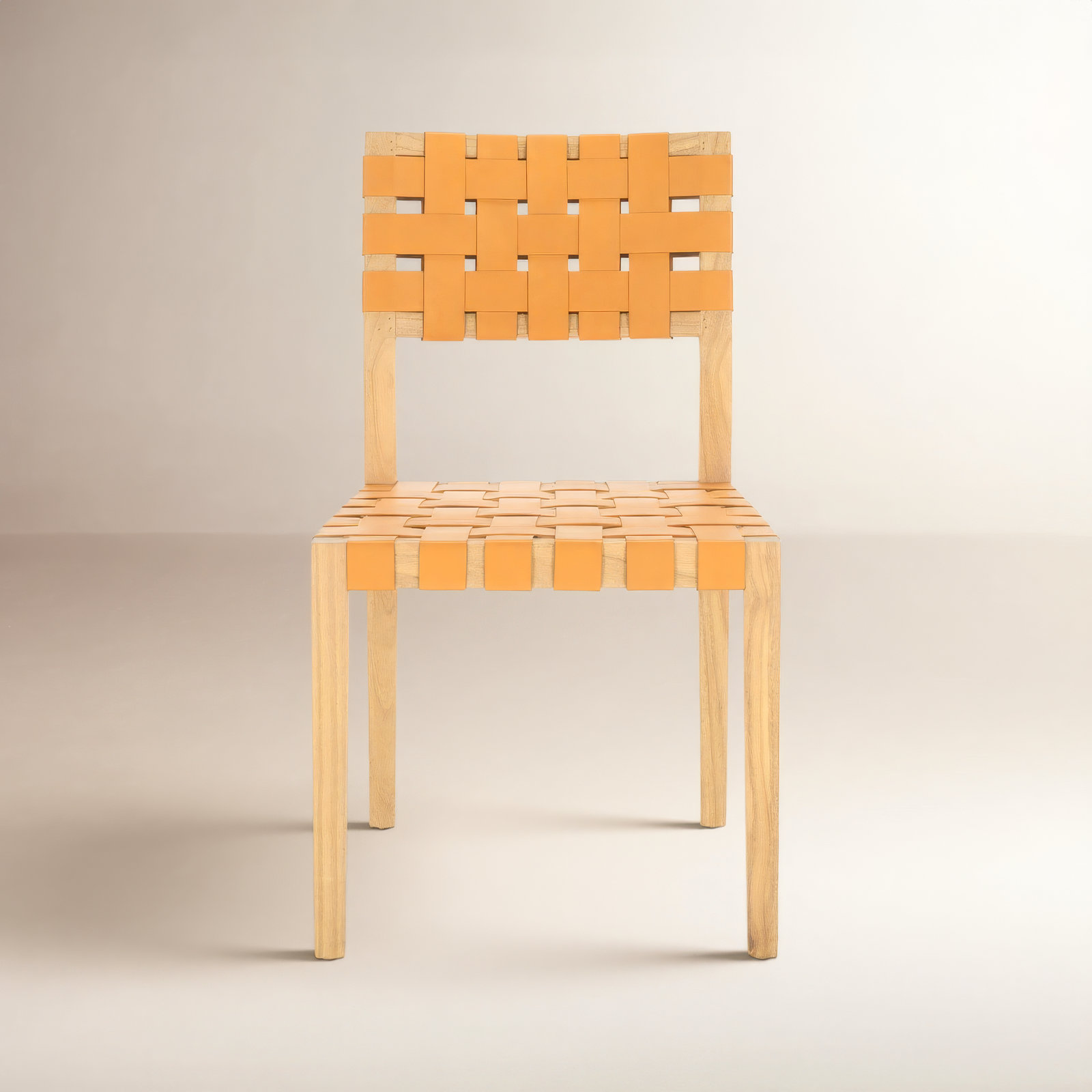 Ardell Genuine Leather Dining Chair, Walnut