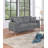 Elegant 2pc Sofa Set Burlap Like Fabric Sofa Loveseat-561041245