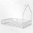 Full Size Wood Platform Bed With Guardrail-114222881