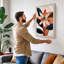 Geometric Bloom Botanical - Wrapped Canvas-1697947845-1697947847
