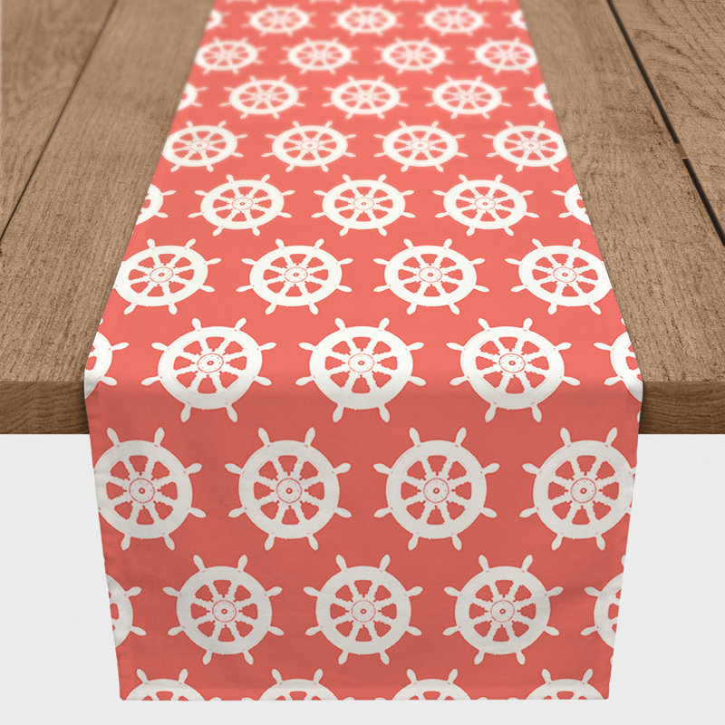 Chemin de table lapin Savarese, Coral, L 90 po x P 16 po, Abtract 2