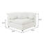 Fauteuil d'angle rembourré Boucle-107202236