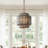 1-Light 9.8" Wide Crystal Pendant Light