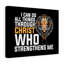 Who Strengthens Me 1 Piece Wrapped Canvas Wall Art-1628667324