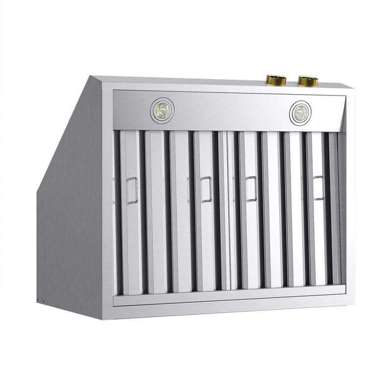 30 in. 900 CFM Ducted Under Cabinet Range Hood in Stainless Steel with Gold Accents and Digital Controls