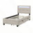 Upholstered Platform Bed With LED Frame And 2 Drawers-633649366