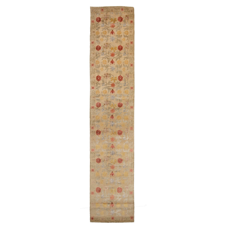 One-of-a-Kind 2'9" X 13'10" Hand Knotted Area Rug