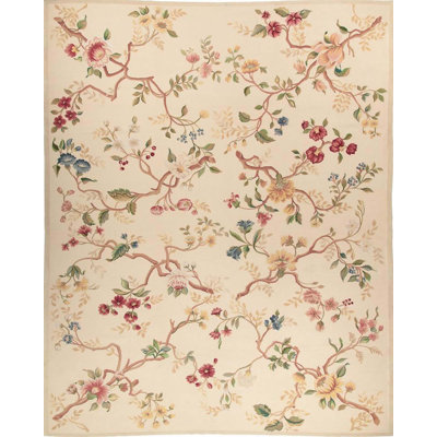 Wool Floral Area Rug