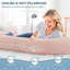 Coussin de grossesse pour grand lit Queen Rose, coussin de maternité avec housse en coton doux-700248938