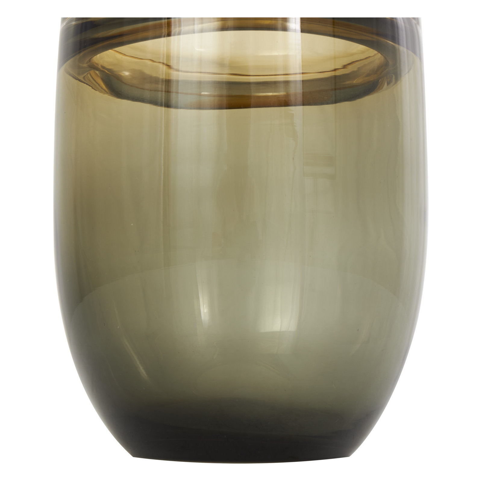Glass Table Vase, 14.45" H x 6.35" W x 6.4" D