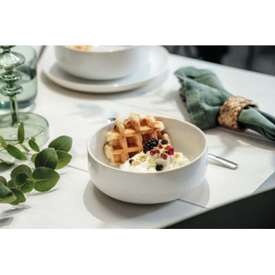Villeroy & Boch - Crafted Cotton, Bowl, Premium Porcelain, Dishwasher-safe, Microwave-safe, Cereal Bowl, Dish, Bowl, Muesli Bowl, Soup Bowl, Salad Bowl, Breakfast Bowl