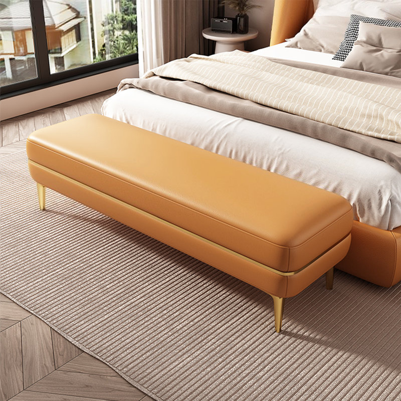 Banc rembourré orange, Orange, Orange