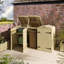 Wooden Double Bin Store