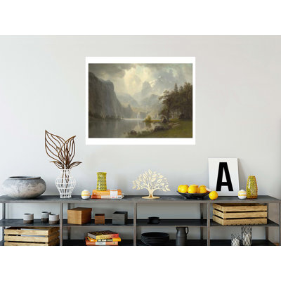 Dans les montagnes par Albert Bierstadt - Impression giclée
