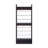 Oak Springs Tall Open Shoe Rack with Metal Rails and Multi-Tier Shelves, Wengue
