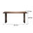 Jeannell Walnut Solid Wood Dining Table-1178380852