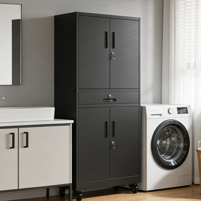 Armoire de rangement en métal avec tiroir