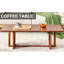 Table basse en bois massif Abba