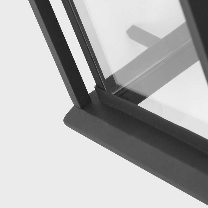 Audley Large Lantern from Generation Lighting , Textured Black, Transparent