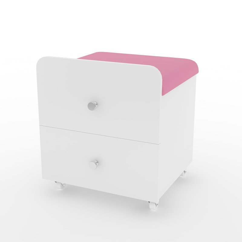 Tabouret de coiffeuse avec rangement, tabouret de coiffeuse carré avec tiroir de rangement, siège rembourré pour chambre à coucher, salon, station de maquillage, rose