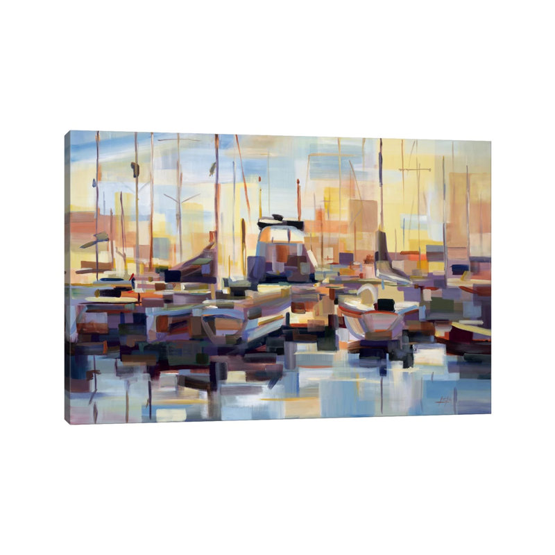 Boats by Brooke Borcherding - Wrapped Canvas Print, 20.32 cm H x 30.48 cm W